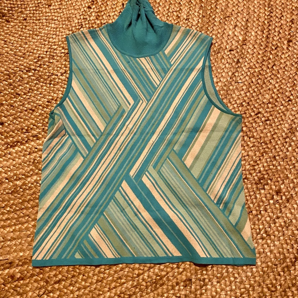 Geometric Mock Turtleneck